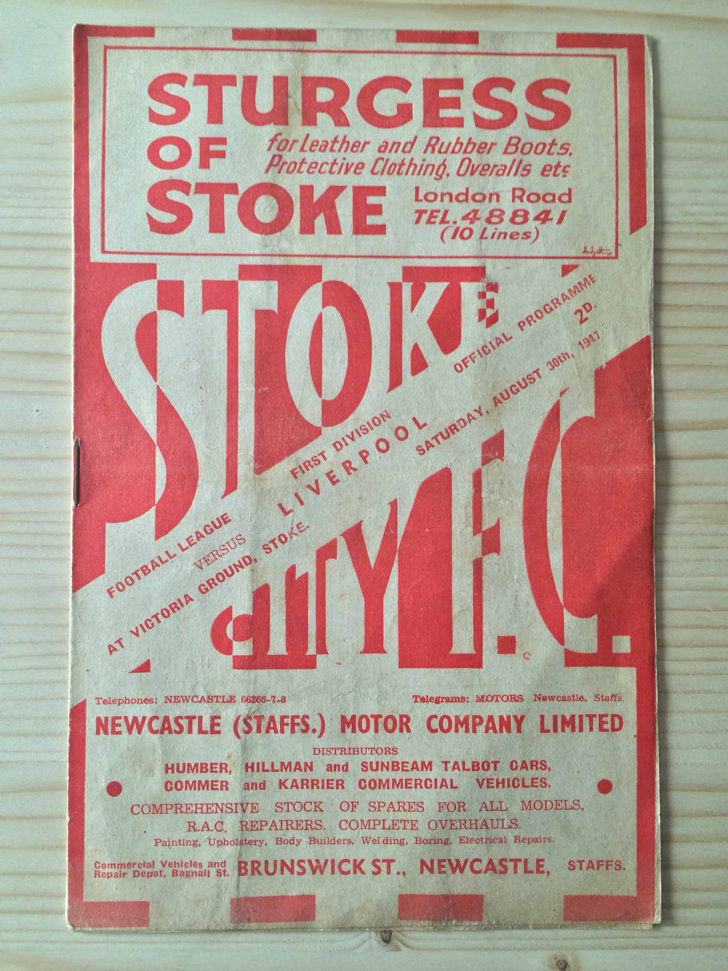 Stoke City FC v Liverpool FC